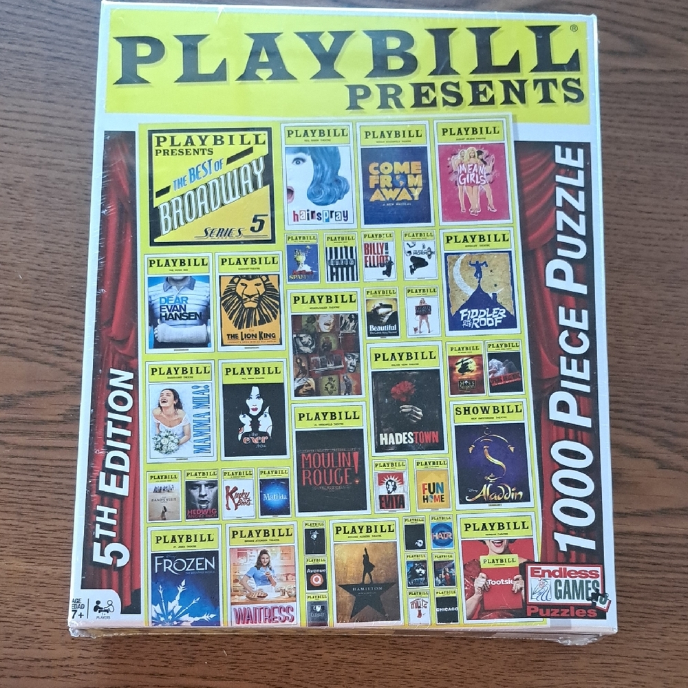 Playbill Presents Broadway Poster 1000-Piece Puzzle - Yellow